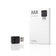 A black USB charging dock shown next to its white retail box on a clean white background. The box features the JUUL brand name and a graphic of the charging dock.