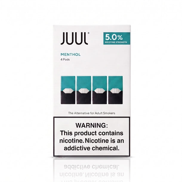 JUUL Pods Menthol 5% — 4pcs Pack | 50mg Nicotine Salt