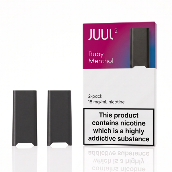 JUUL 2 Ruby Menthol Pods —  2pcs Pack | 18mg Salt Nicotine