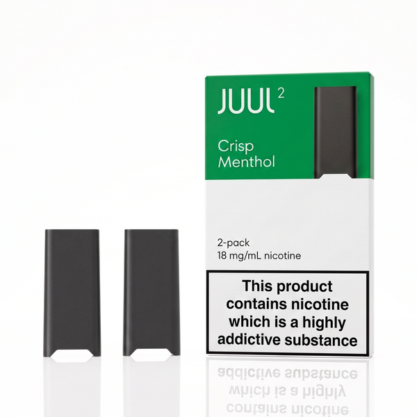 JUUL 2 Crisp Menthol Pods — 2pcs Pack | 18mg Salt Nicotine